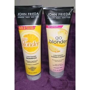 John Frieda Go Blonder Shampoo and Conditioner Set, 2x8.3 oz